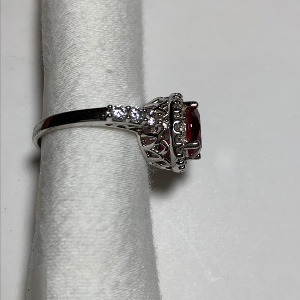 Ruby & Cz Ring - image 4